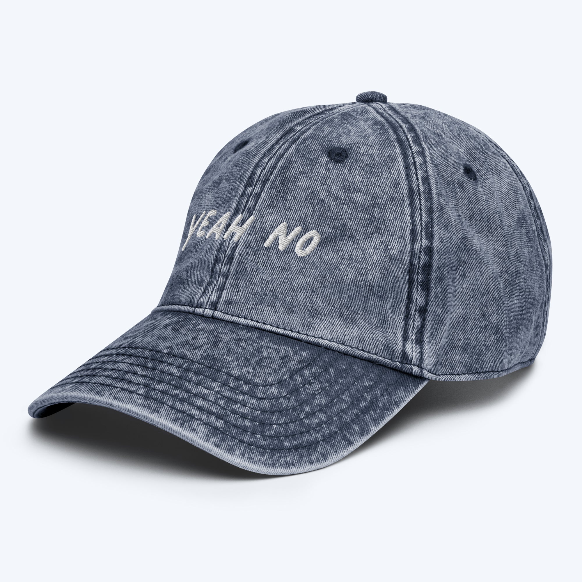 Yeah No Vintage Twill Dad Hat