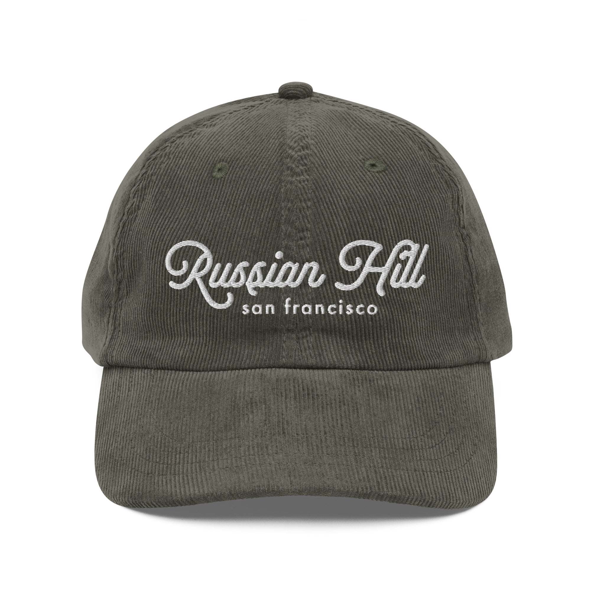 San Francisco Neighborhoods Corduroy Hat - Russian Hill