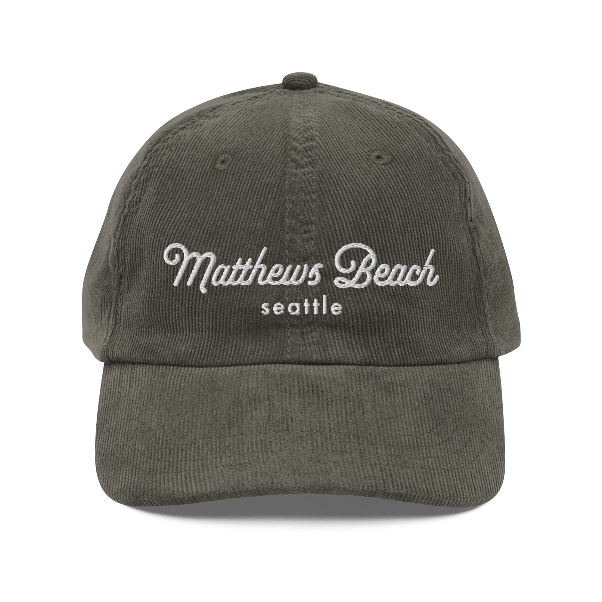 Seattle Neighborhoods Corduroy Hat - Matthews Beach