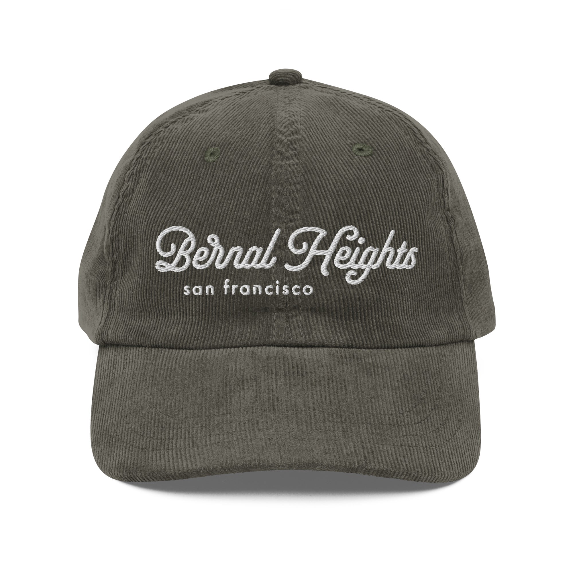 San Francisco Neighborhoods Corduroy Hat - Bernal Heights