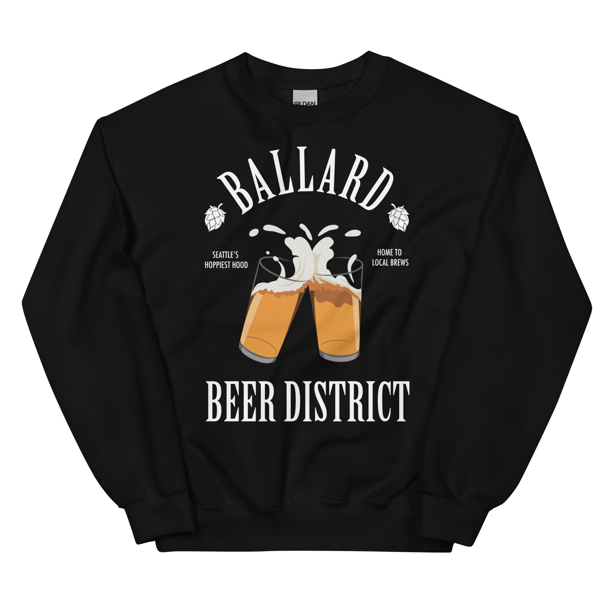 Beer District Crew Neck Sweatshirt - Ballard | Seattle, WA