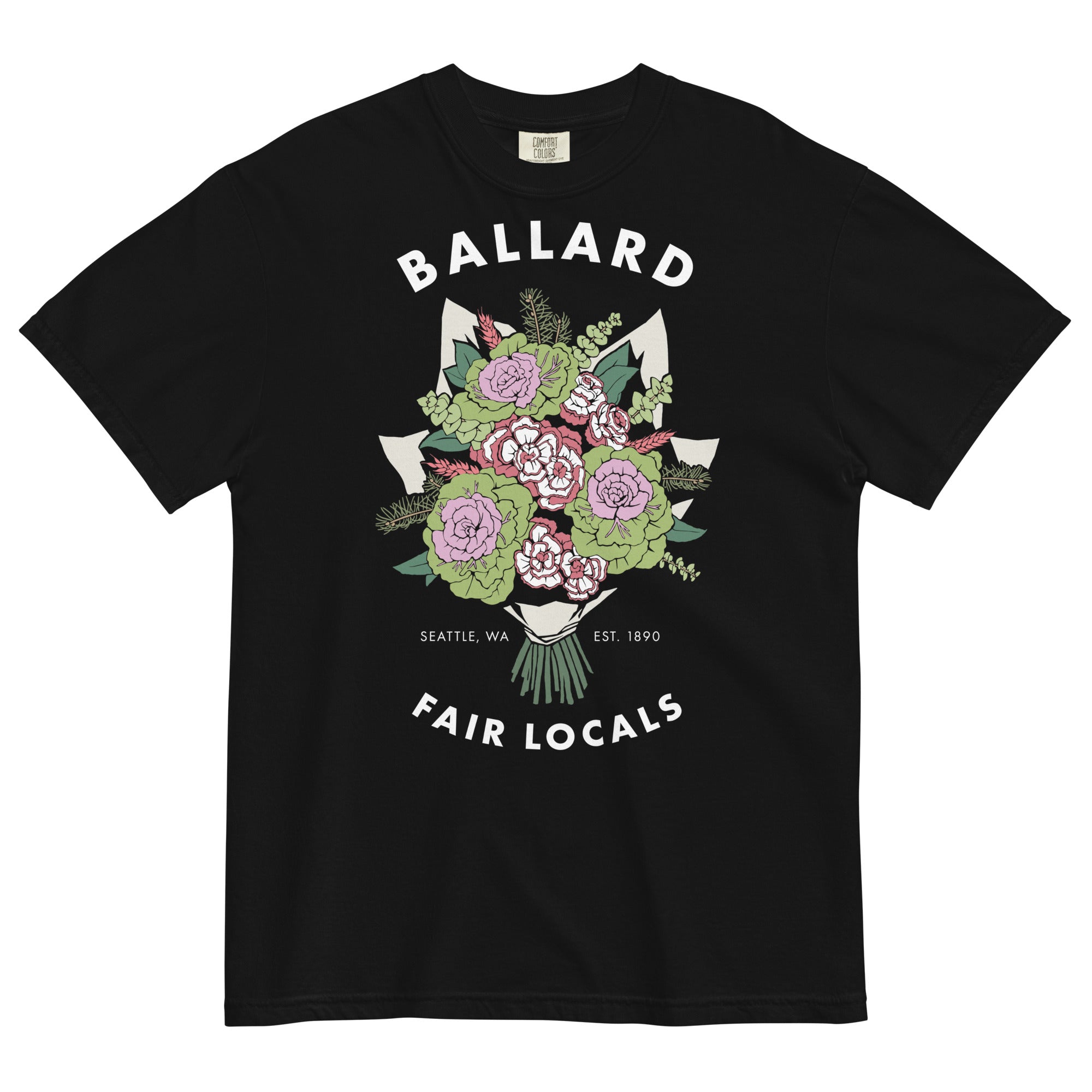 Flower Bouquet Relaxed Fit T-Shirt - Ballard | Seattle, WA