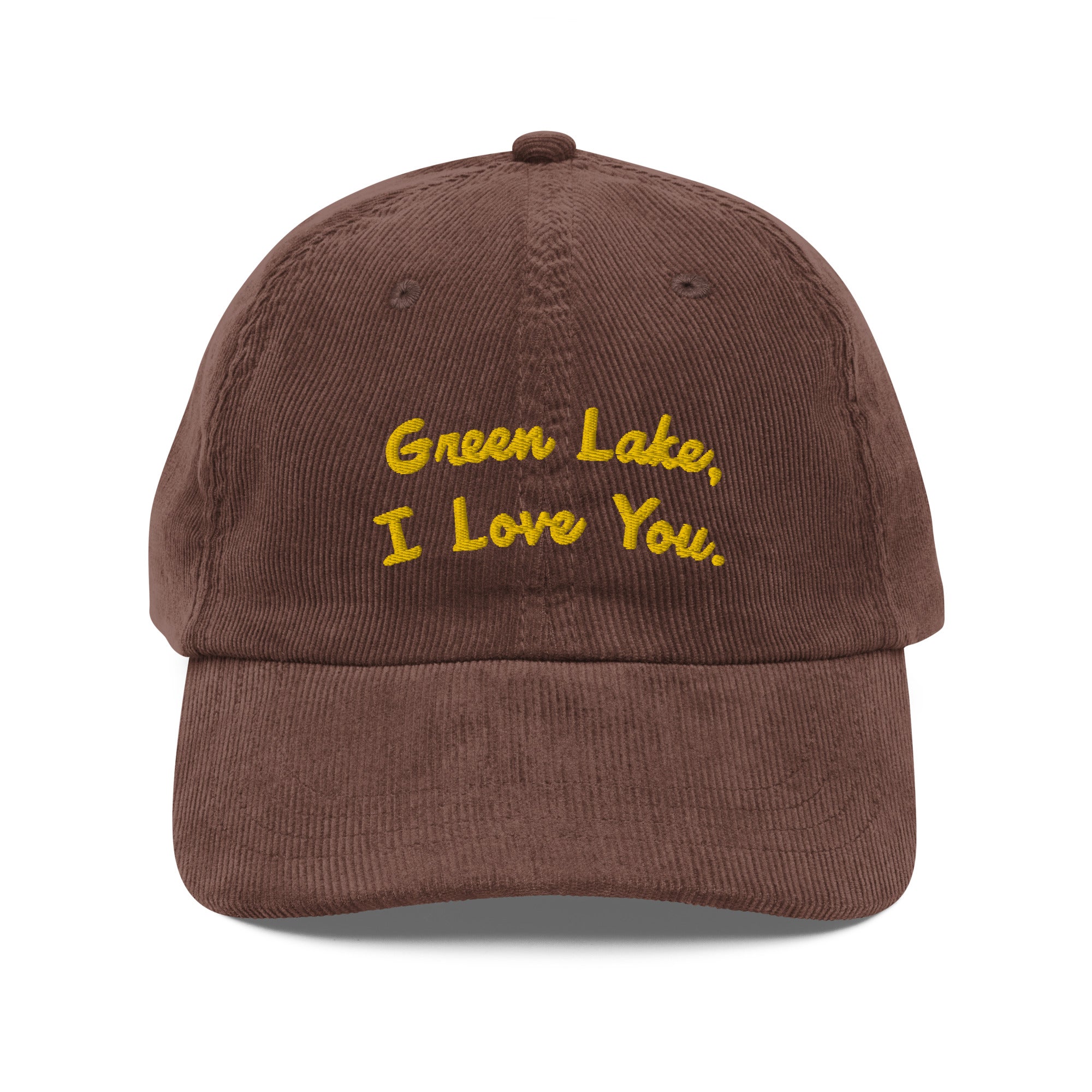 I Love You Corduroy Hat - Green Lake | Seattle, WA