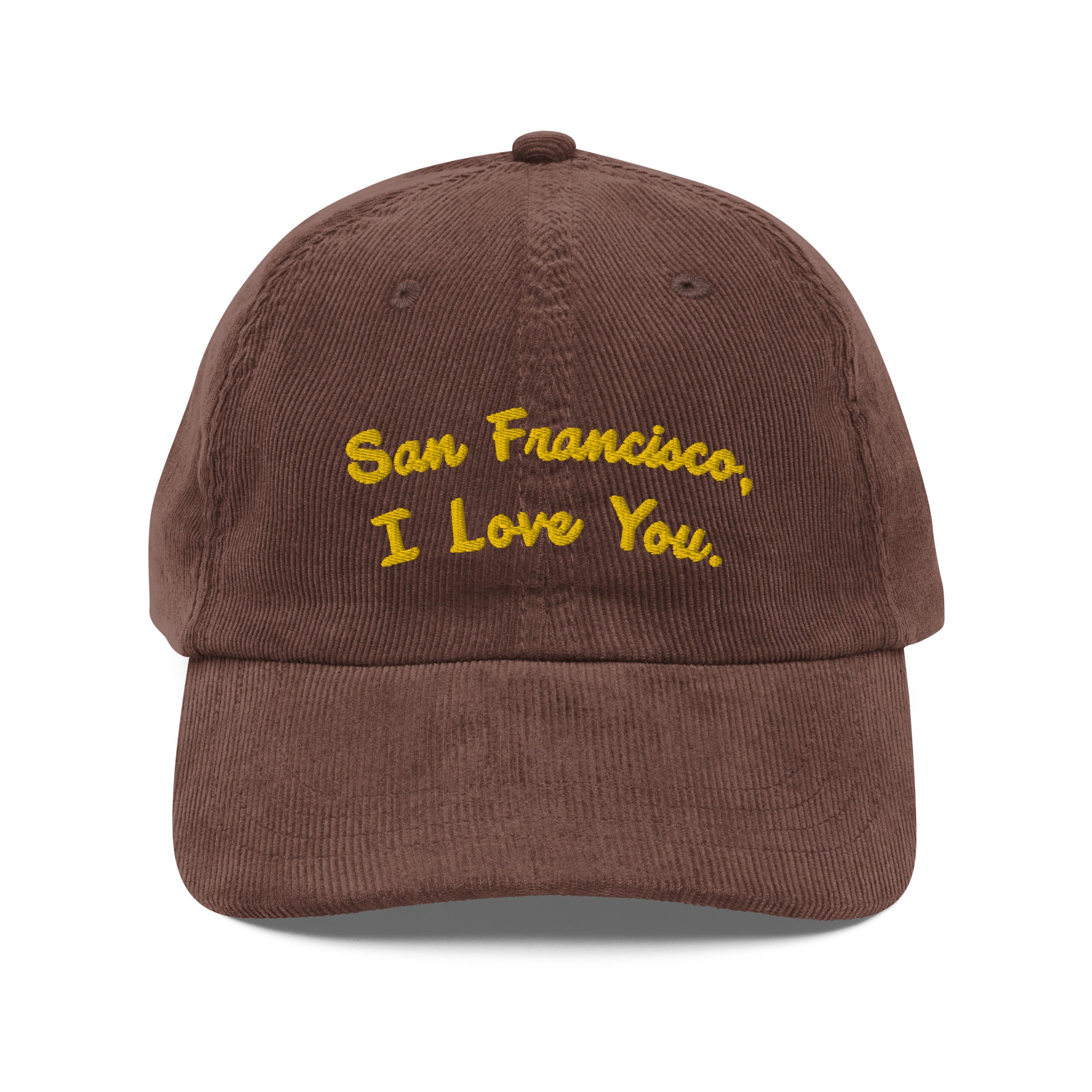 I Love You Corduroy Hat - San Francisco, CA