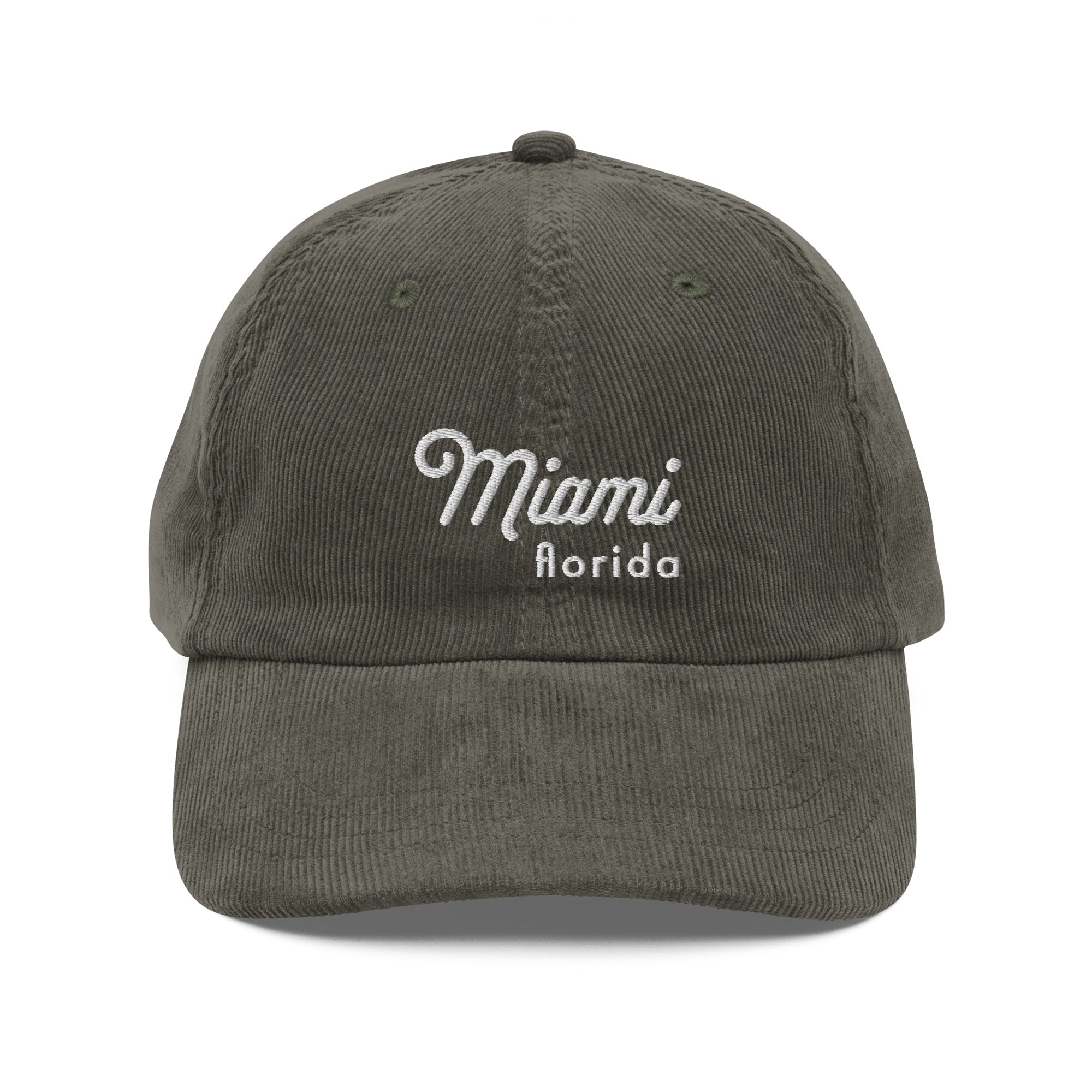 Script Corduroy Hat - Miami, FL