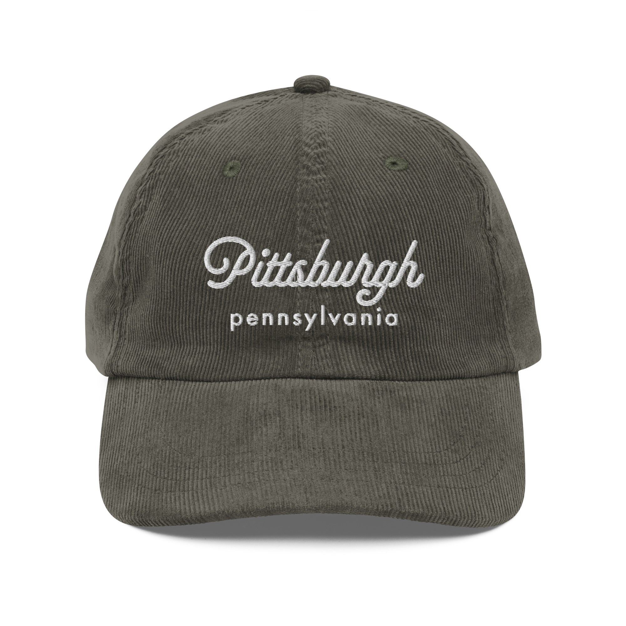 Script Corduroy Hat - Pittsburgh, PA