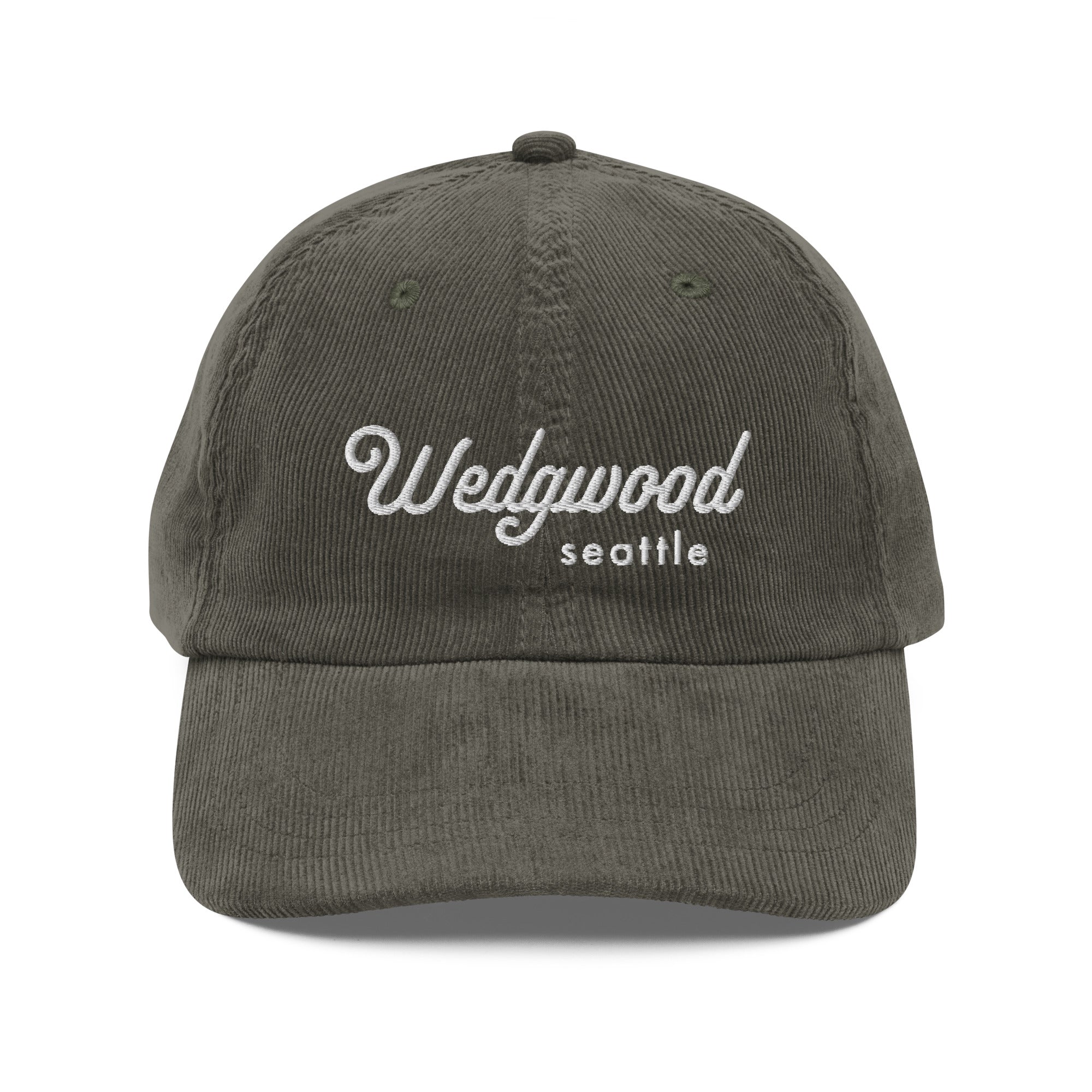 Seattle Neighborhoods Corduroy Hat - Wedgwood